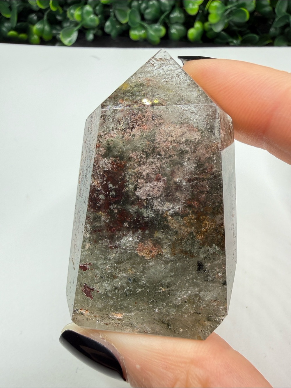 Colorful Garden (Lodolite) Quartz Tower